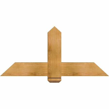 Ekena Millwork Eugene Rough Sawn Timber Gable Bracket, Western Red Cedar, 48"W x 22"H x 4"D x 6"F, 11/12 Pitch GBW048X22X0406EUG00RWR